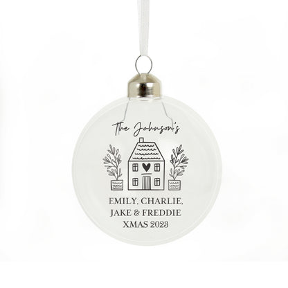 Personalised Home Glass Bauble - image 5