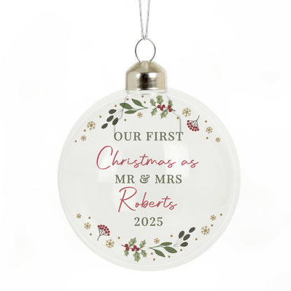 Personalised Christmas Glass Bauble - image 4