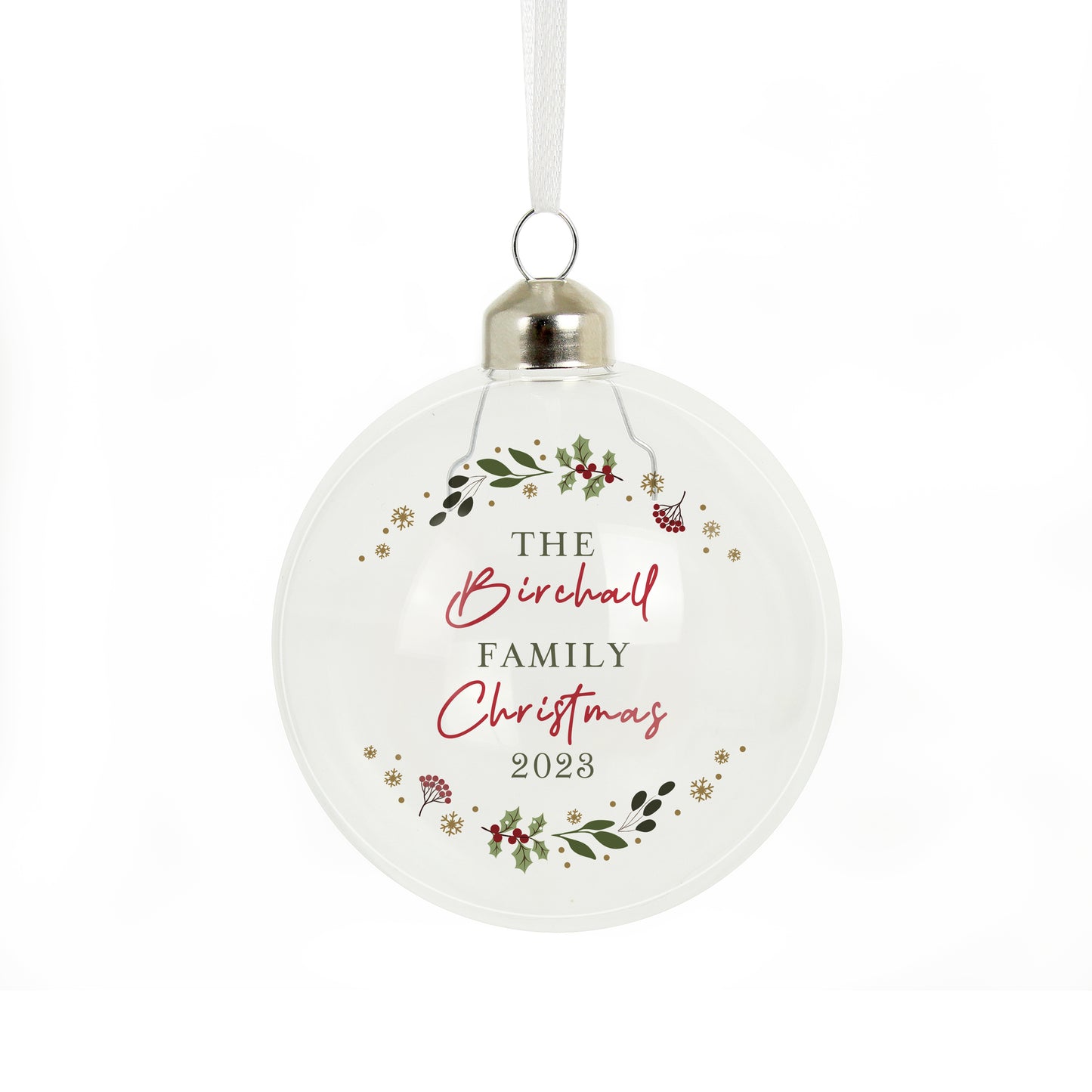 Personalised Christmas Glass Bauble - image 5
