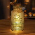 Personalised Merry Christmas LED Glass Jar from Heartfelt Gifts