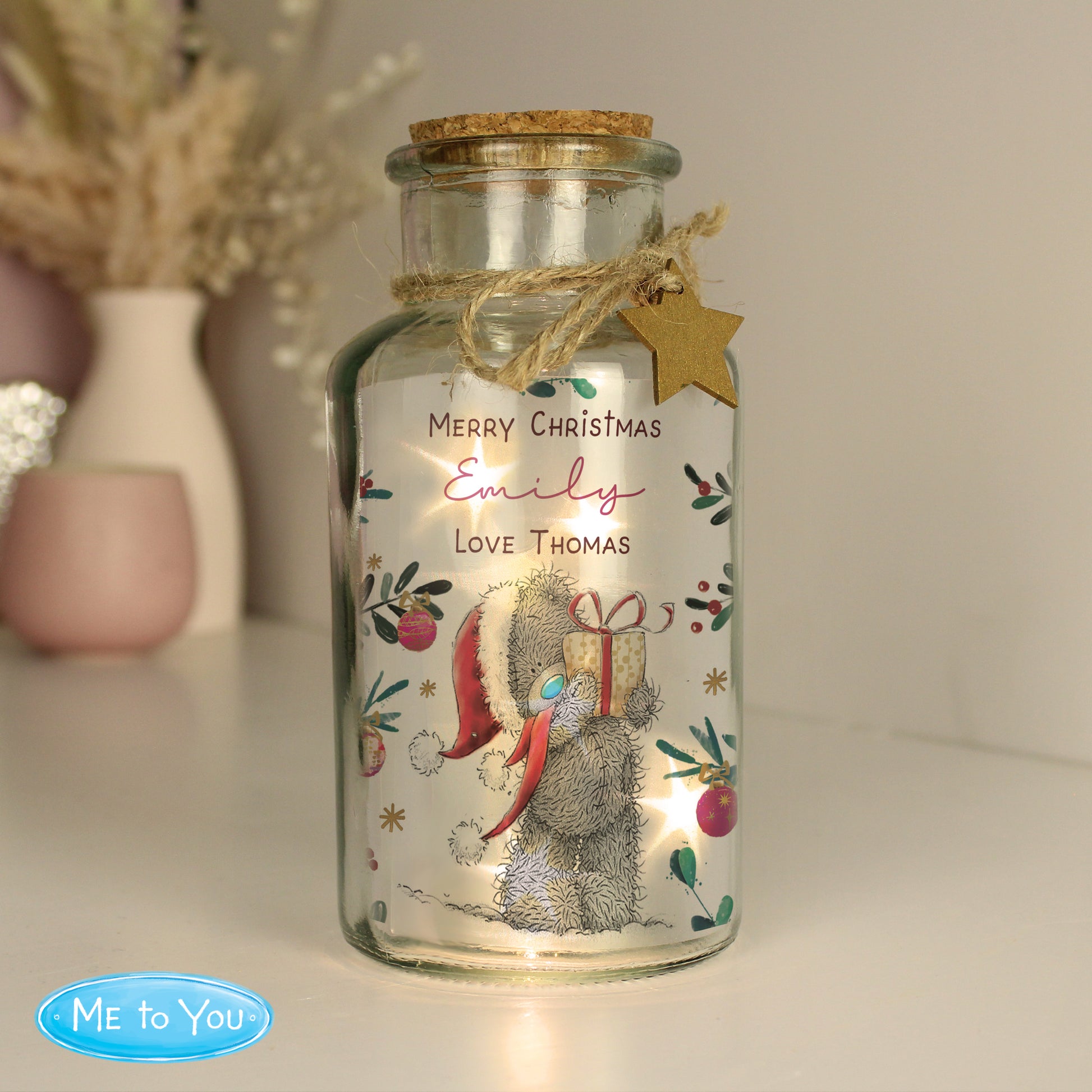 Personalised Me to You Cosy Winter Led Jar - image 4