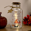 Personalised Autumn Gonk LED Light Up Jar – Cosy Seasonal Glowing Home Gift