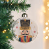 Personalised Nutcracker Christmas Glass Bauble – Christmas Tree Keepsake Gift