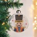 Personalised Nutcracker Christmas Glass Bauble from Heartfelt Gifts