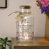 Personalised Floral LED Light Up Jar – Birthday Gift for Her