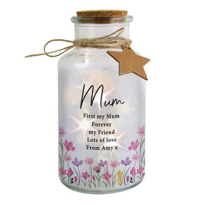Personalised Floral LED Light Up Jar – Birthday Gift for Her - image 5