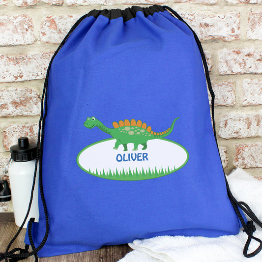 Personalised Dinosaur Kit Bag from Heartfelt Gifts