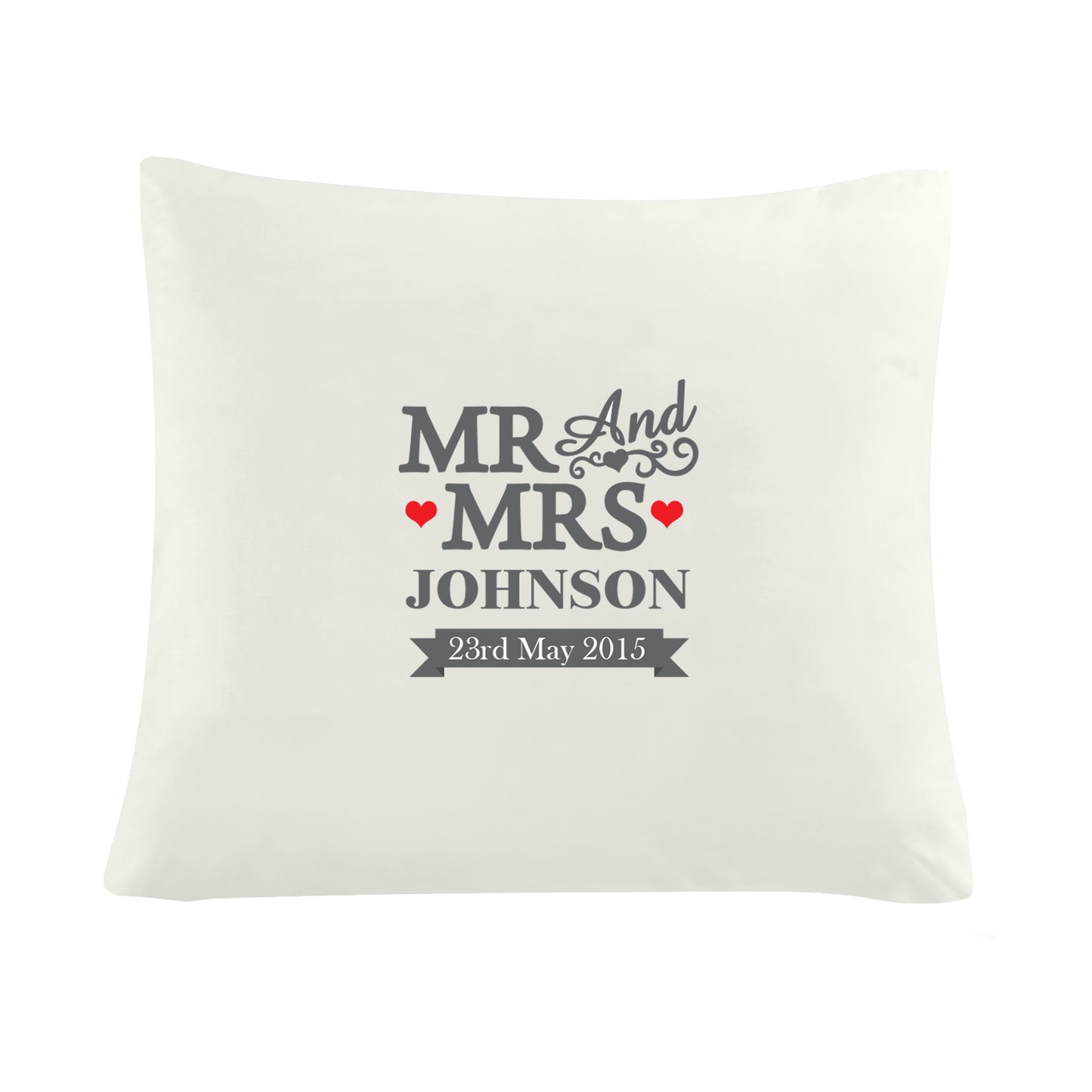 Personalised Mr & Mrs Cushion from Heartfelt Gifts