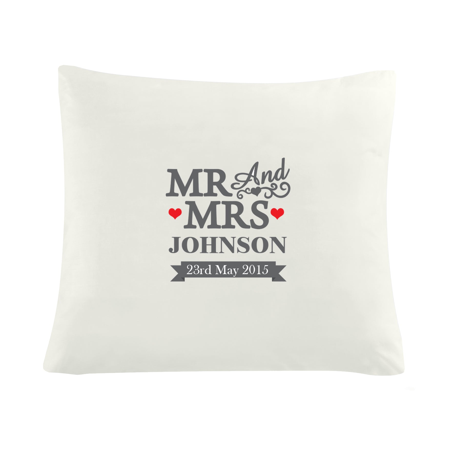 Personalised Mr & Mrs Cushion from Heartfelt Gifts