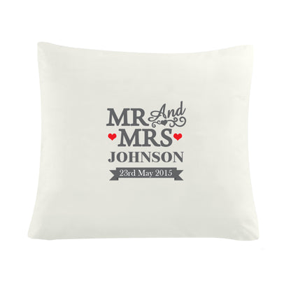 Personalised Mr & Mrs Cushion from Heartfelt Gifts