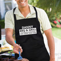 Personalised BBQ & Grill Black Apron from Heartfelt Gifts