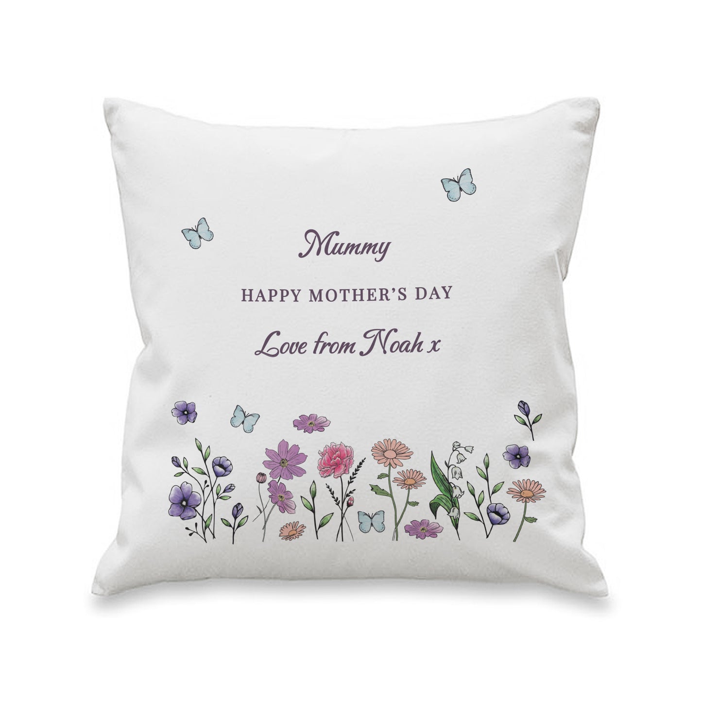 Personalised Wild Flowers Cushion - image 5