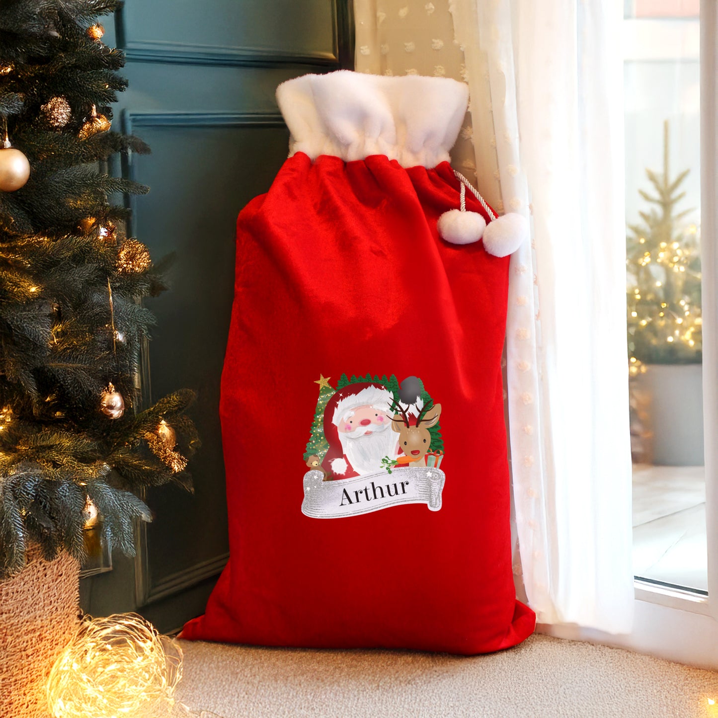 Personalised Christmas Santa Red Sack from Heartfelt Gifts