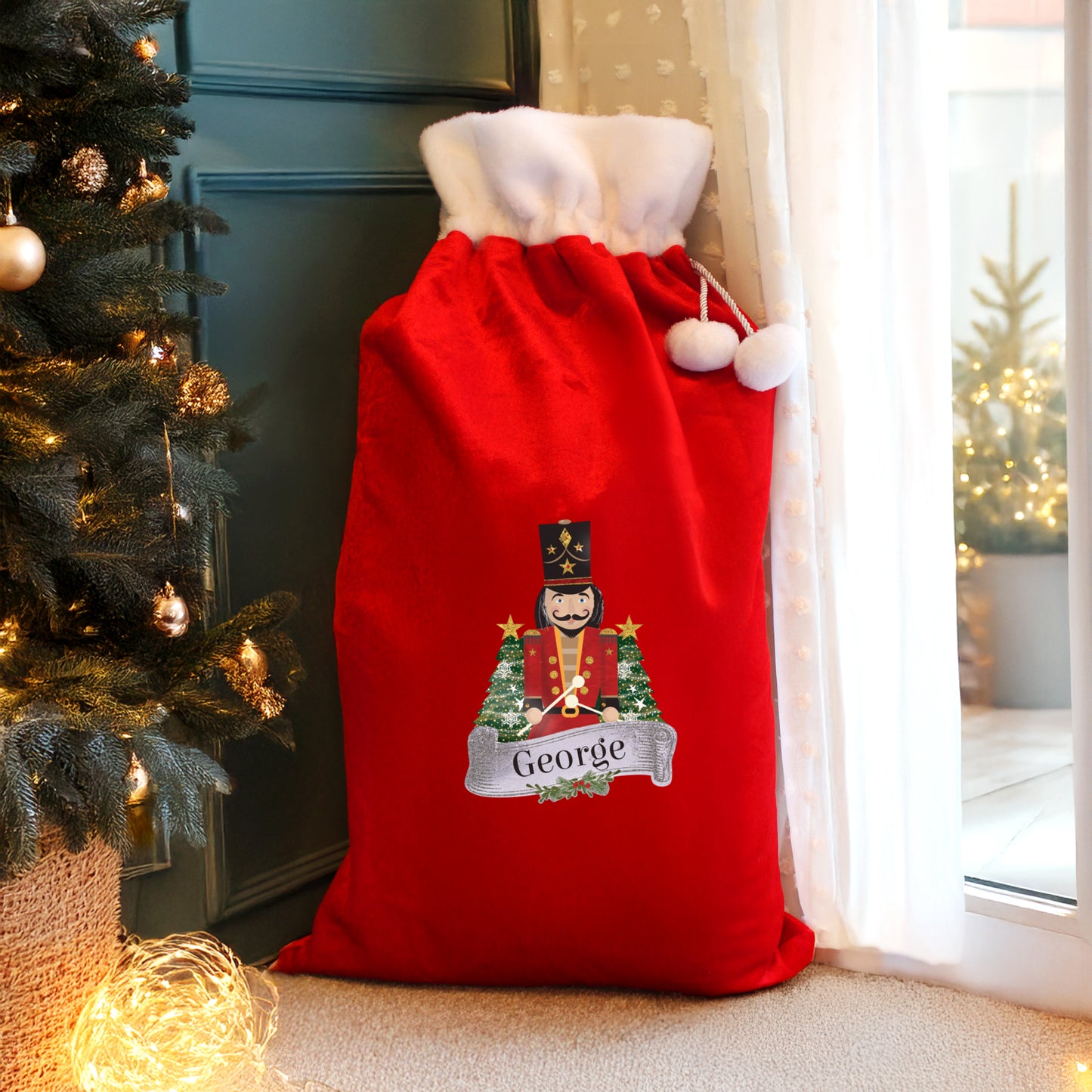 Personalised Nutcracker Red Sack from Heartfelt Gifts