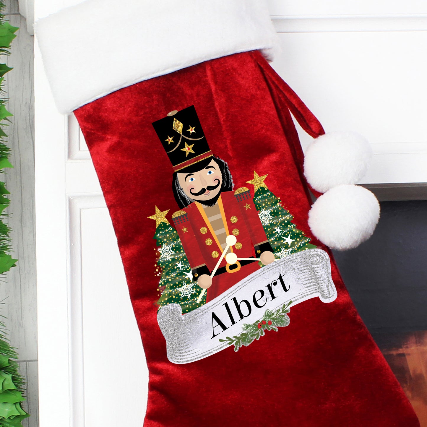 Personalised Nutcracker Red Stocking - image 3