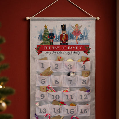 Personalised Nutcracker Advent Calendar In Silver Grey - image 4