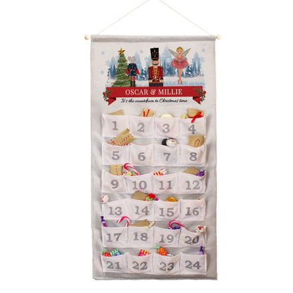 Personalised Nutcracker Advent Calendar In Silver Grey - image 5