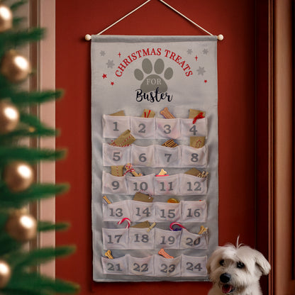 Personalised Pet Advent Calendar In Silver Grey from Heartfelt Gifts