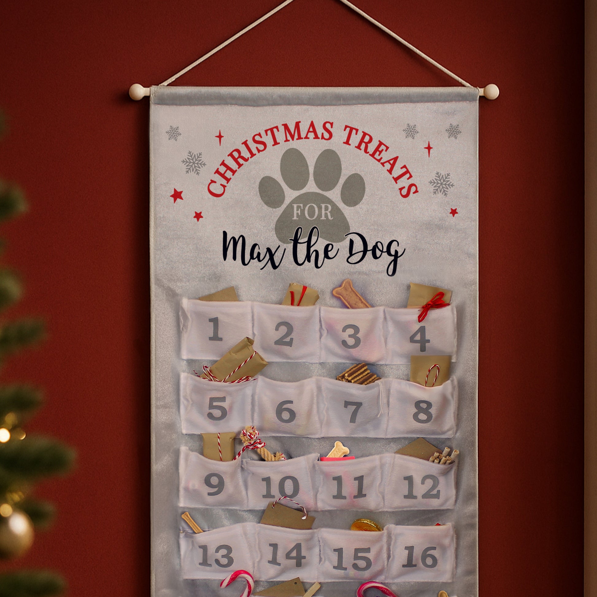 Personalised Pet Advent Calendar In Silver Grey - image 4