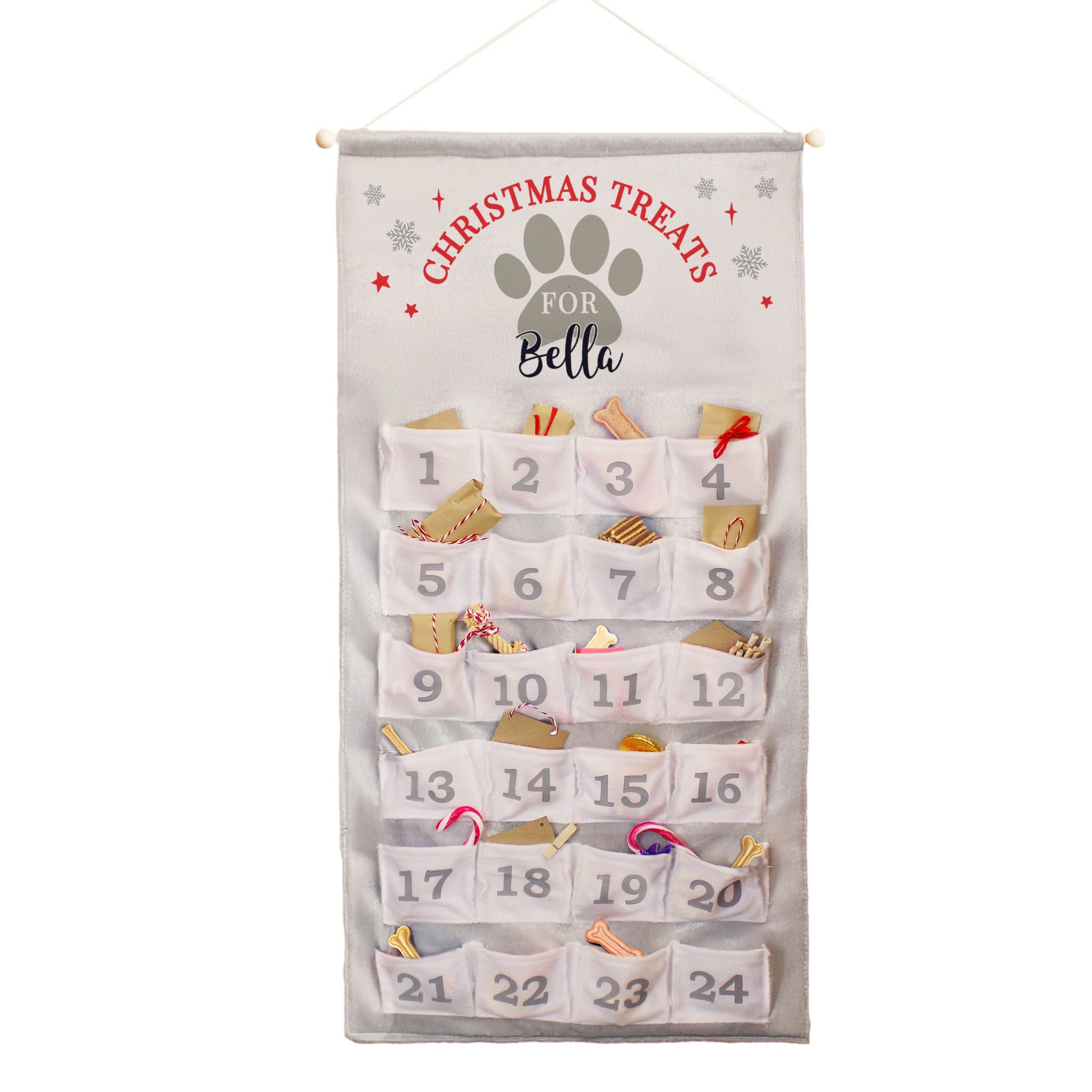 Personalised Pet Advent Calendar In Silver Grey - image 5
