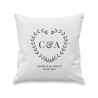 Personalised Grey Heart Cushion - image 5