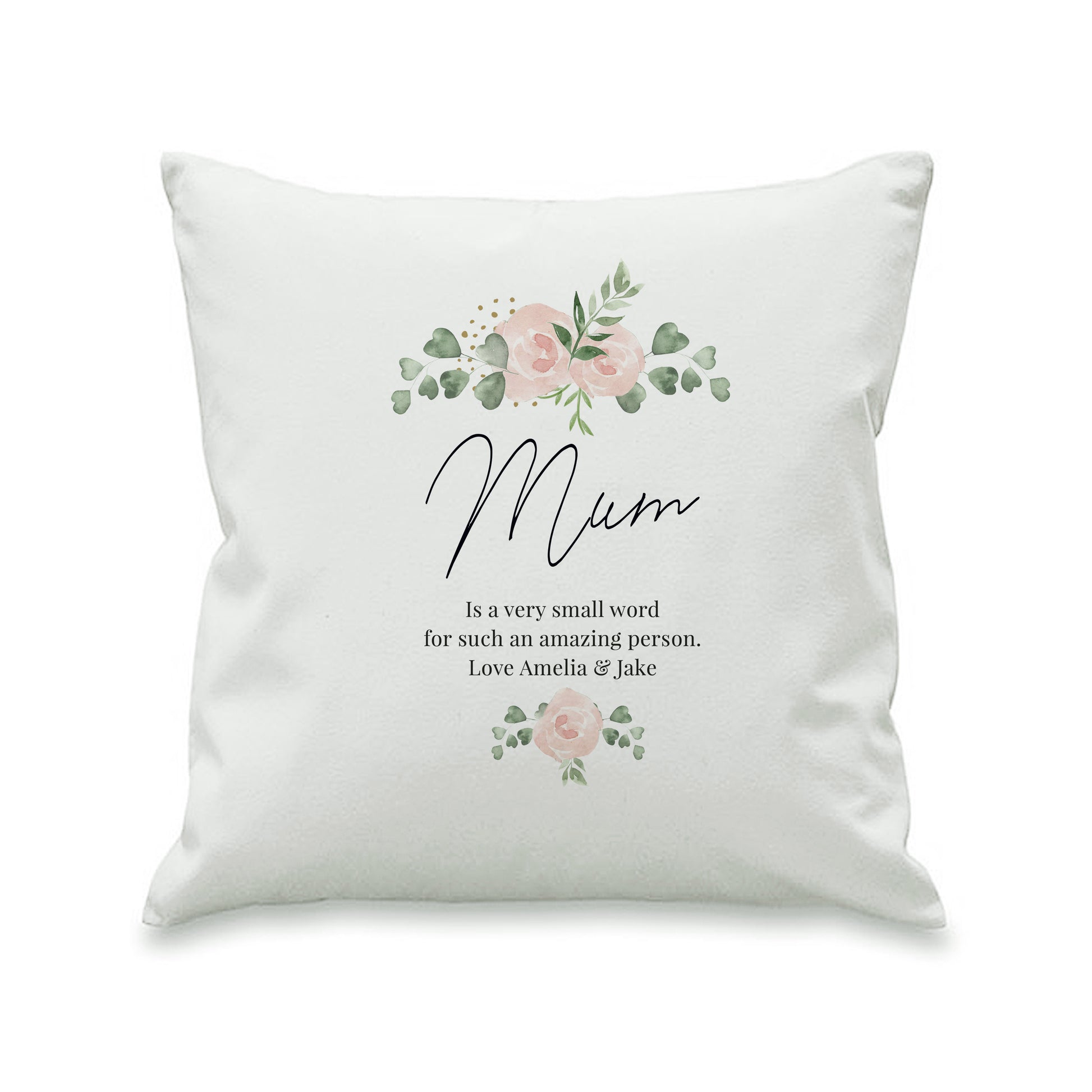 Personalised Abstract Rose Cream Cushion - image 5