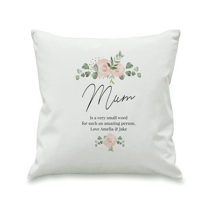 Personalised Abstract Rose Cream Cushion - image 5