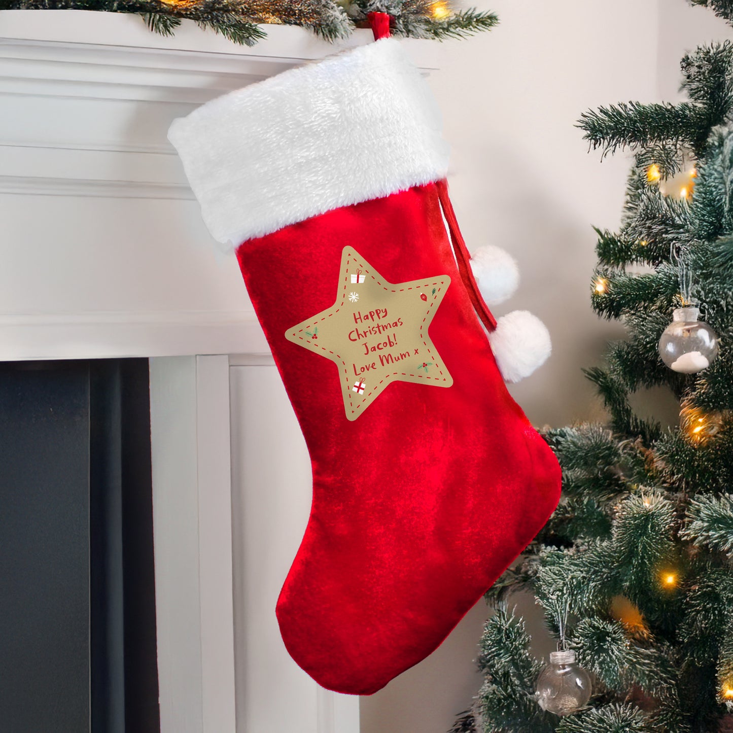 Personalised Christmas Red Stocking from Heartfelt Gifts