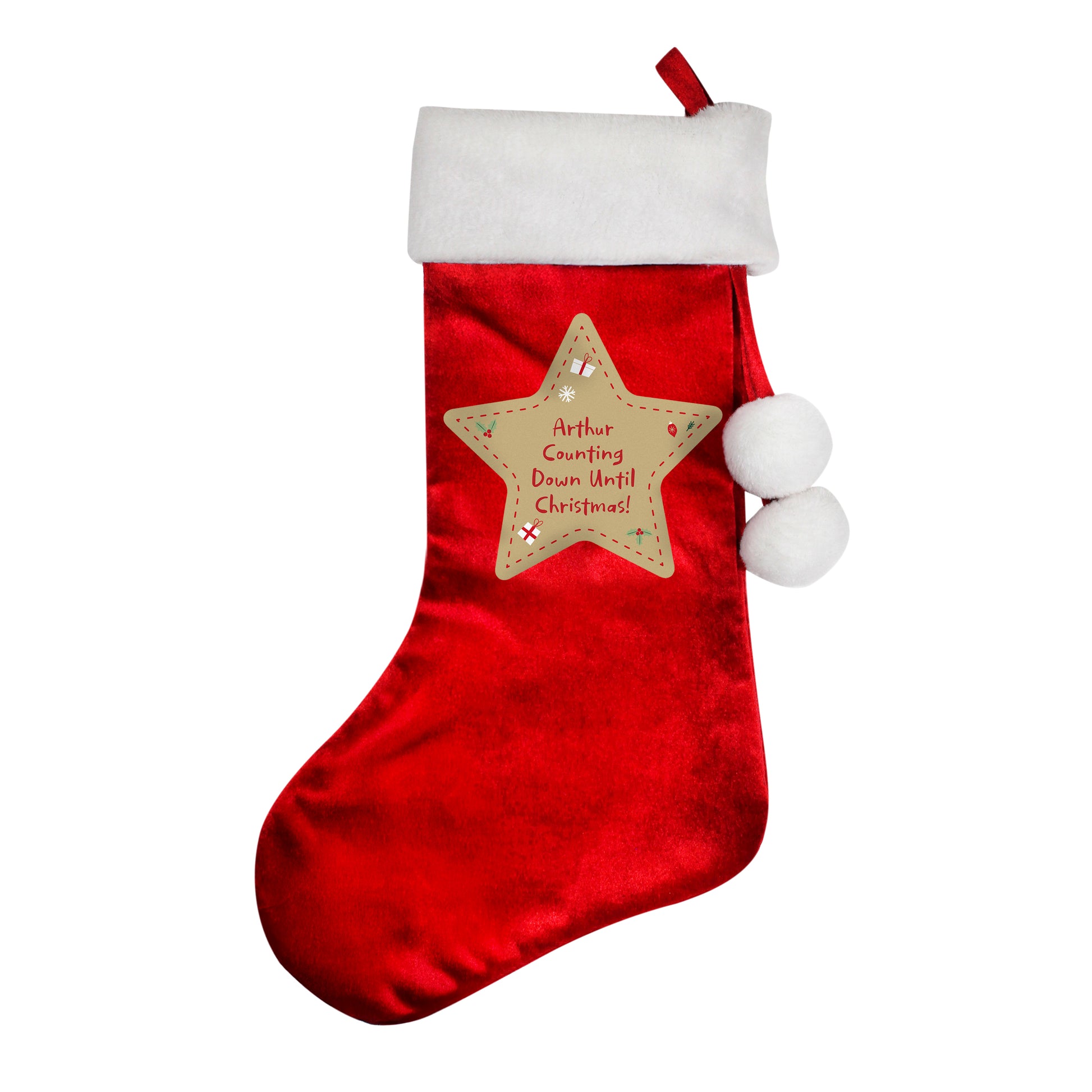 Personalised Christmas Red Stocking - image 3