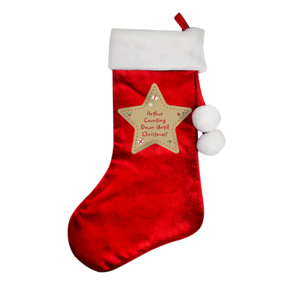 Personalised Christmas Red Stocking - image 3
