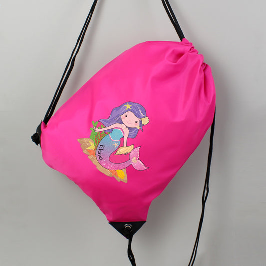 Personalised Mermaid Pink Kit Bag - image 2