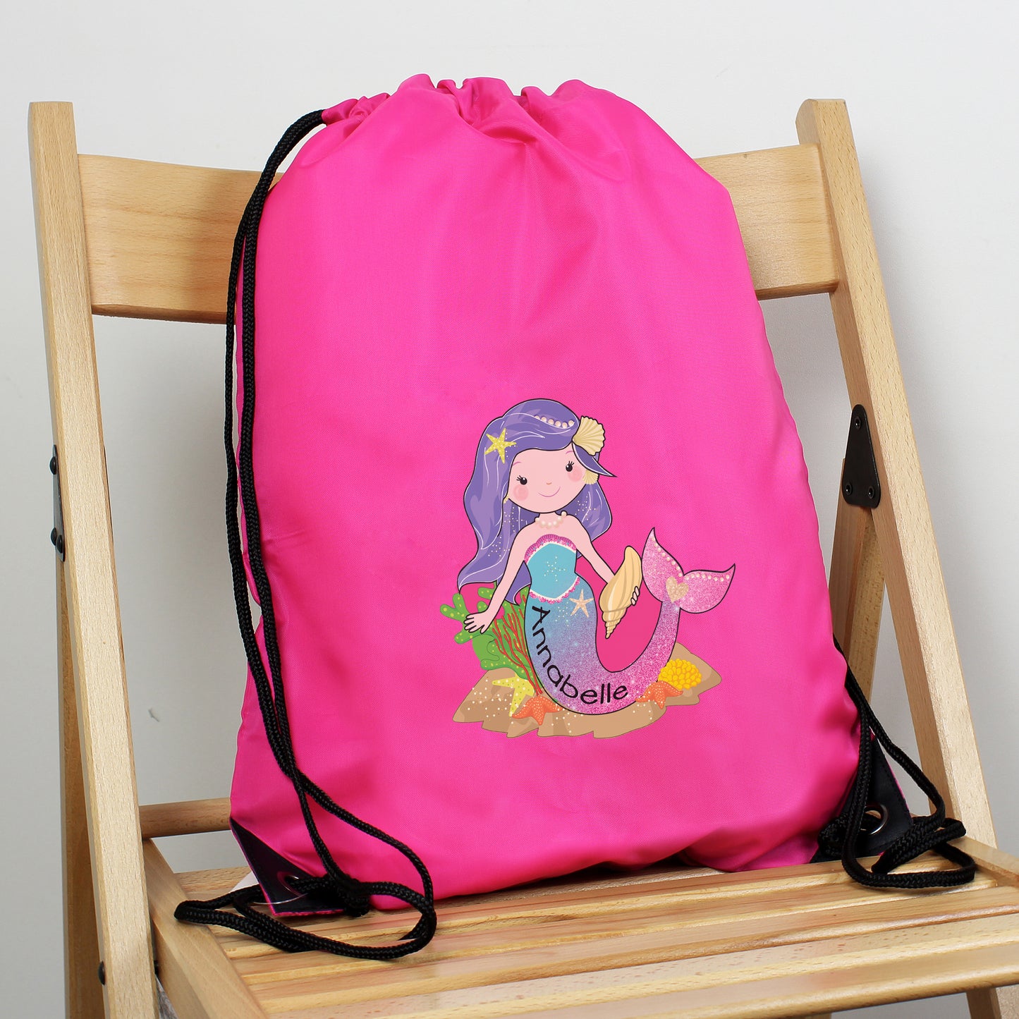 Personalised Mermaid Pink Kit Bag - image 3