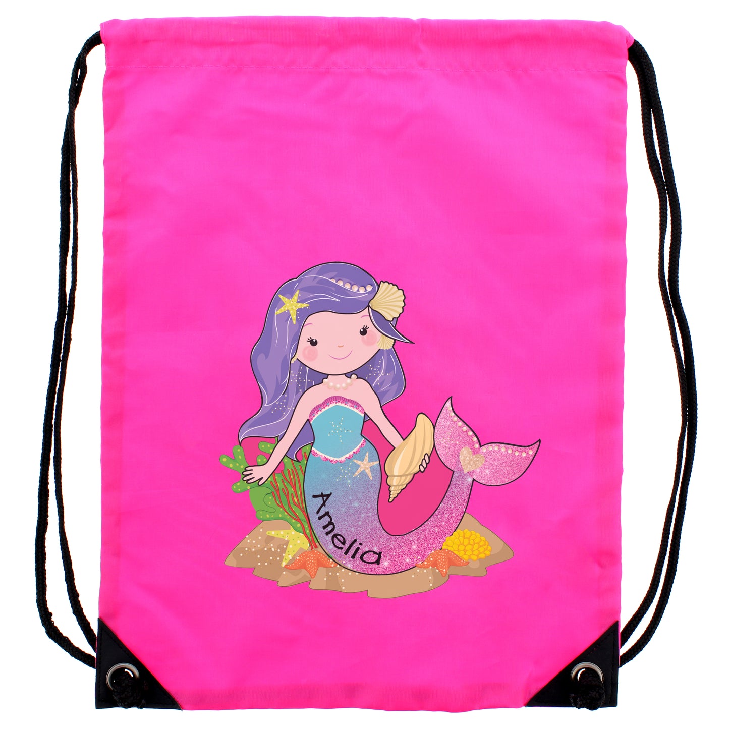 Personalised Mermaid Pink Kit Bag - image 4