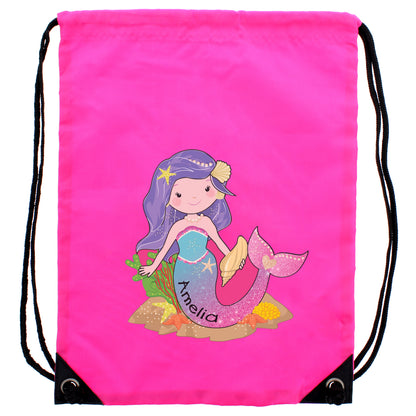 Personalised Mermaid Pink Kit Bag - image 4
