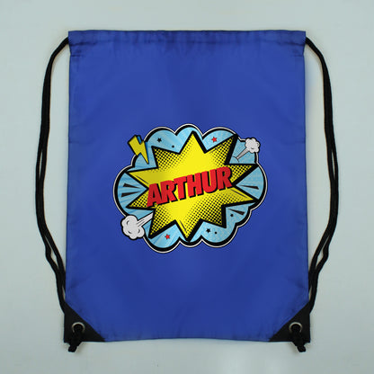 Personalised Superhero Blue Kit Bag - image 2