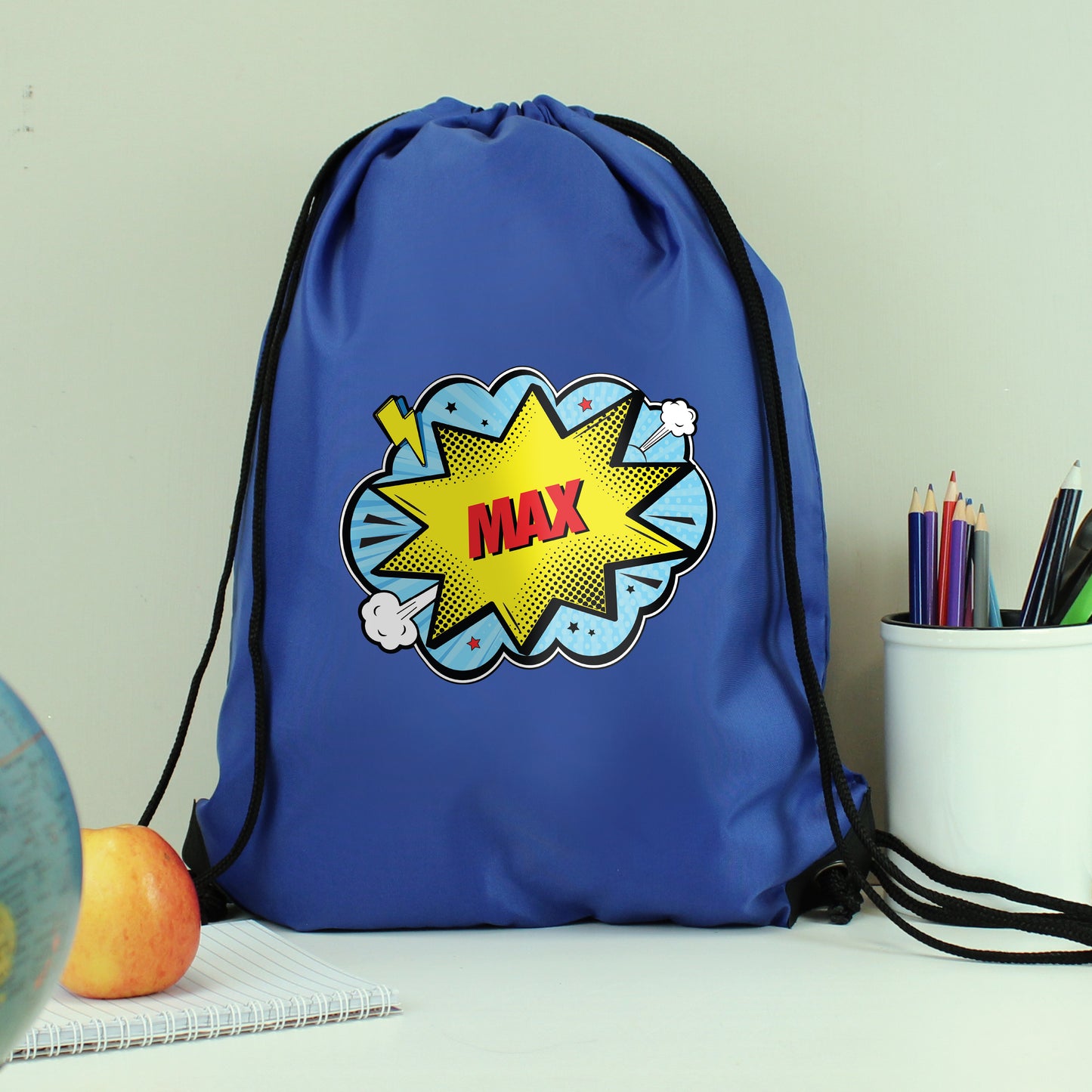 Personalised Superhero Blue Kit Bag - image 3