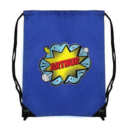 Personalised Superhero Blue Kit Bag - image 5