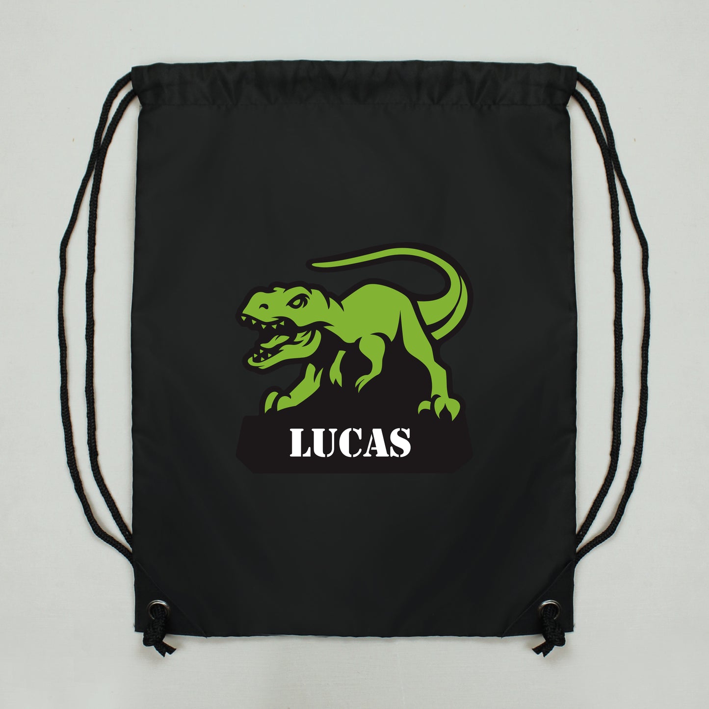 Personalised Dinosaur Black Kit Bag - image 2