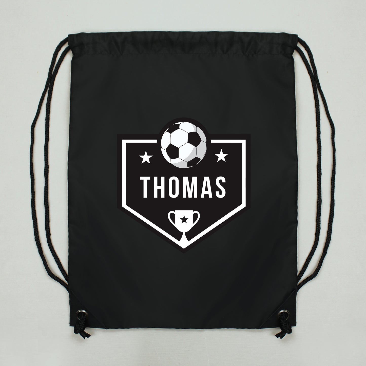 Personalised Football Banner Black Kit Bag - image 2