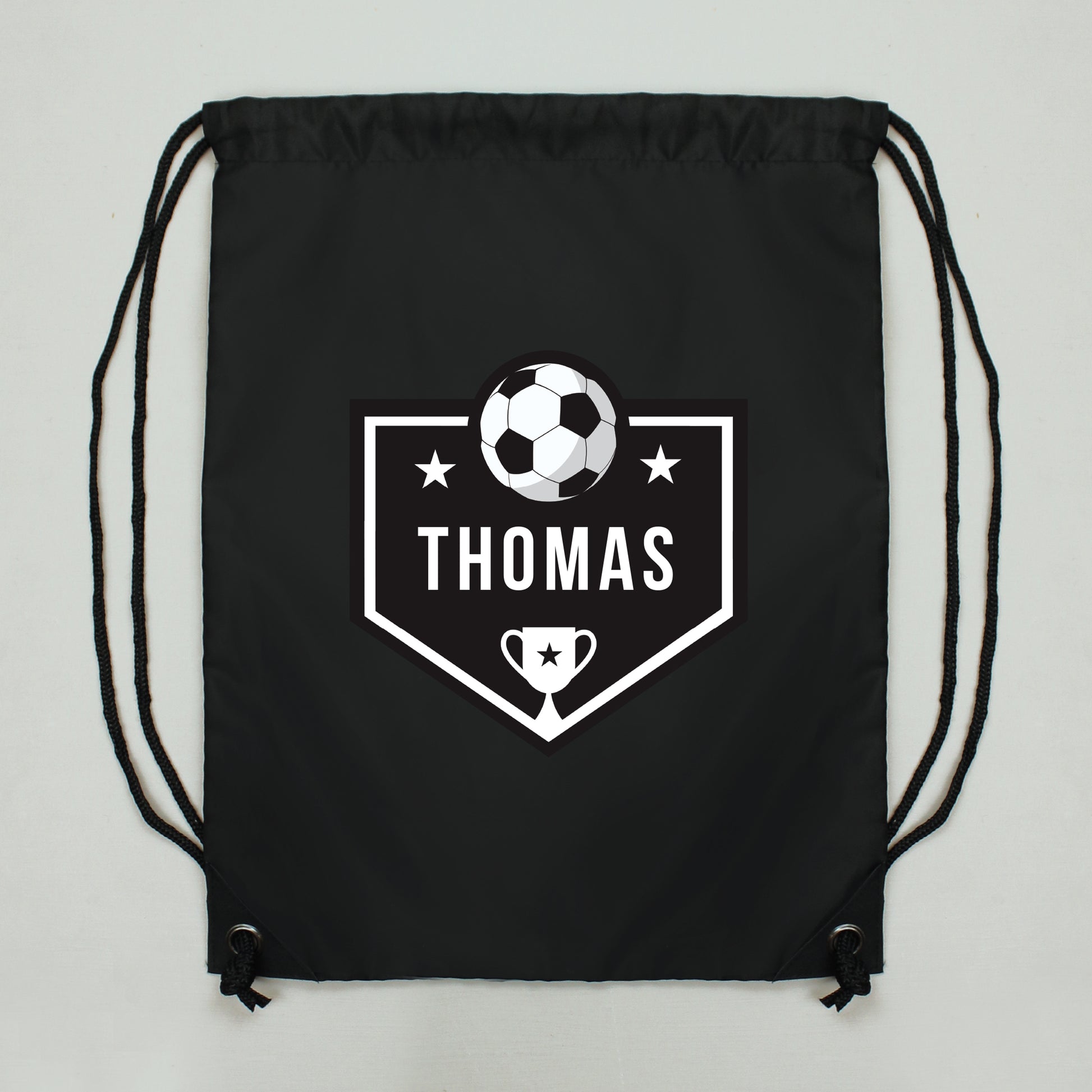 Personalised Football Banner Black Kit Bag - image 2