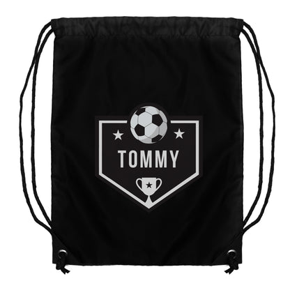 Personalised Football Banner Black Kit Bag - image 5