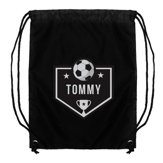 Personalised Football Banner Black Kit Bag - image 5