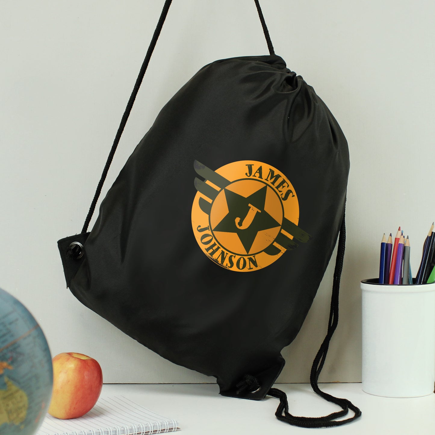 Personalised Badge Black Kit Bag - image 3