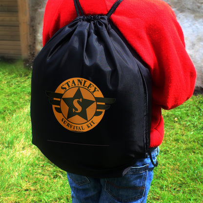 Personalised Badge Black Kit Bag - image 7