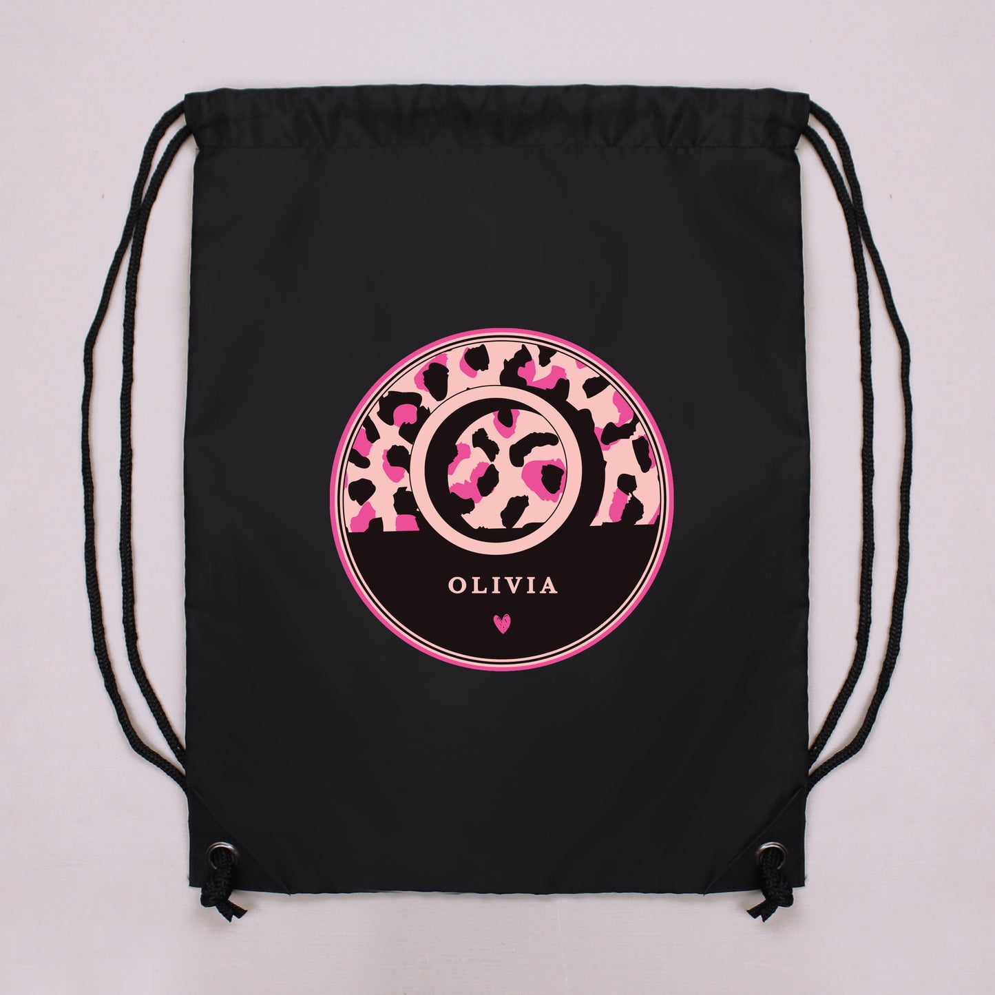 Personalised Leopard Print Black Kit Bag - image 2