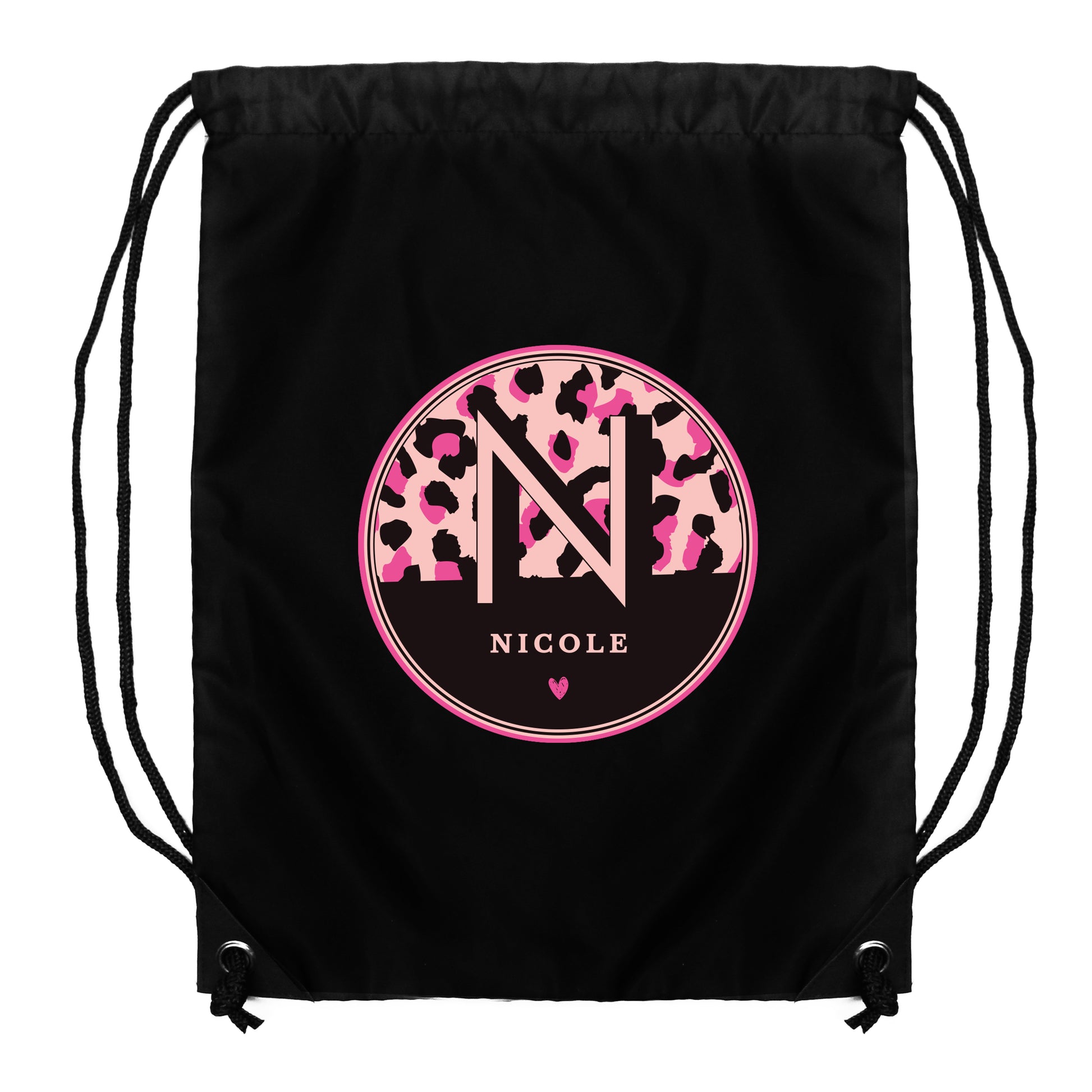 Personalised Leopard Print Black Kit Bag - image 5