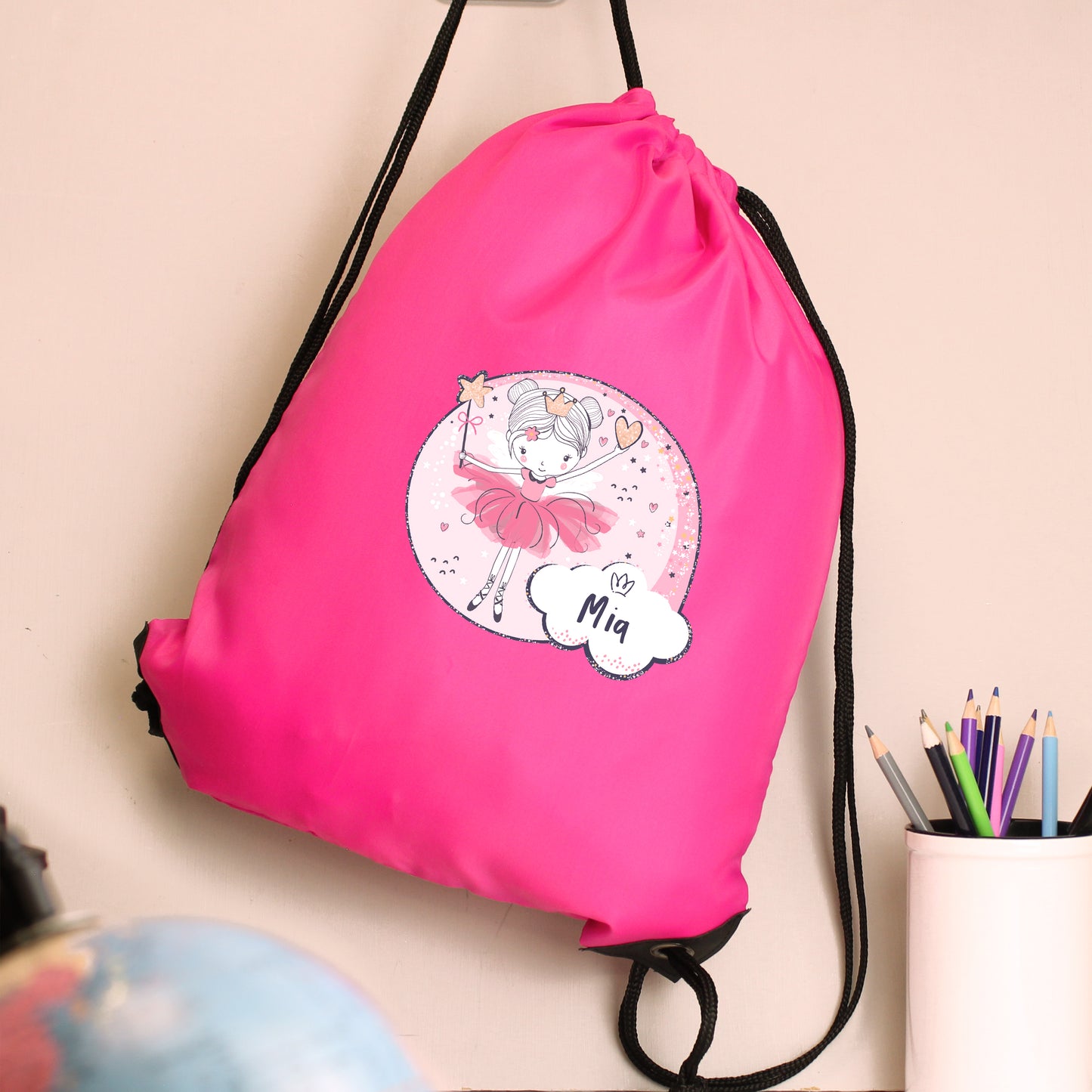 Personalised Princess Ballerina Pink Kit Bag from Heartfelt Gifts