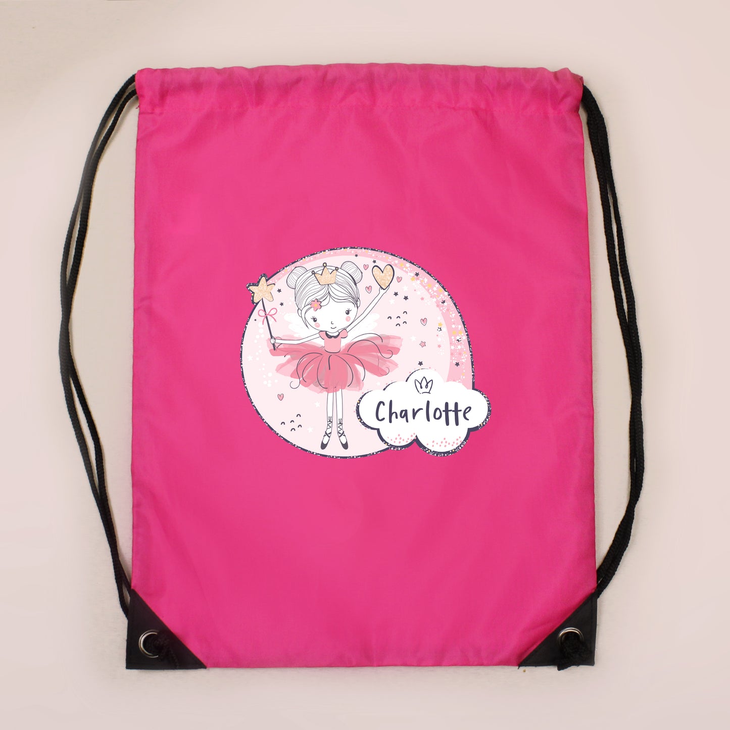 Personalised Princess Ballerina Pink Kit Bag - image 2
