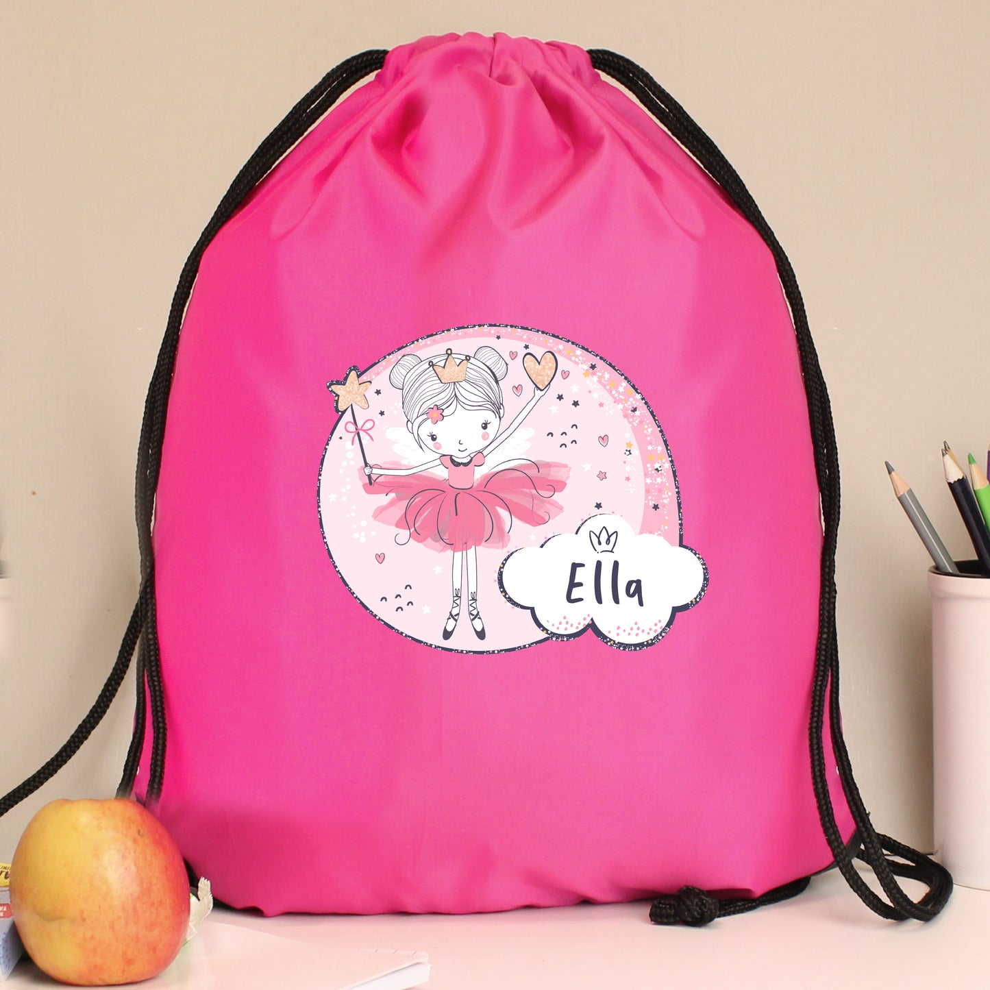 Personalised Princess Ballerina Pink Kit Bag - image 4