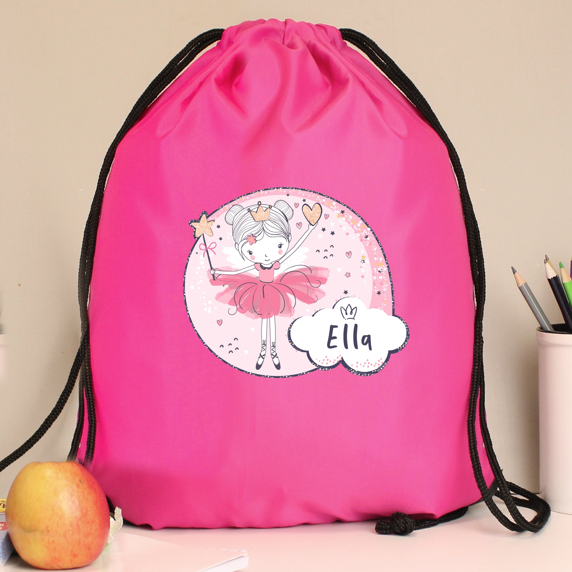 Personalised Princess Ballerina Pink Kit Bag - image 4